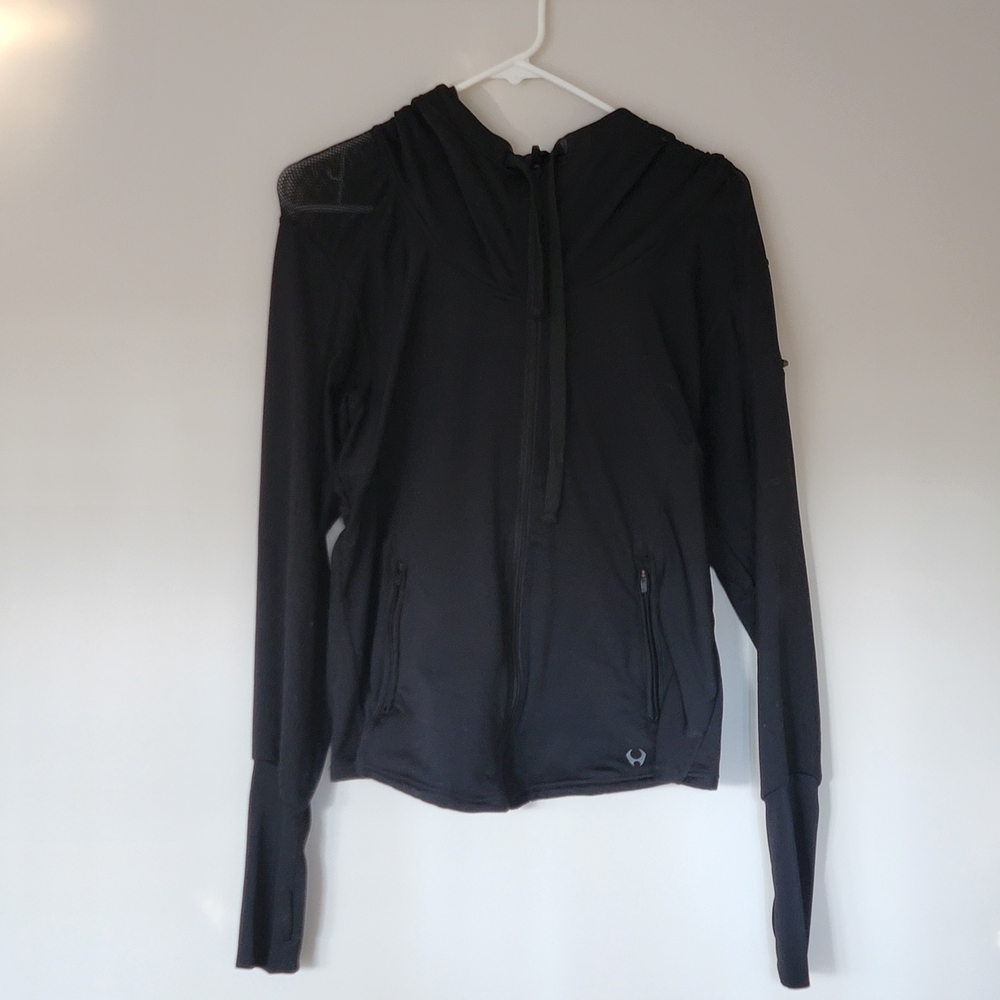 🖤 HYLETE Performance Full-Zip Hoodie Jacket - Black (Size Medium) 🖤
